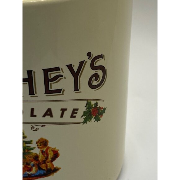 Hersheys Chocolate Christmasoversized  Mug With Vintage Holiday Scene - Picture 9 of 11